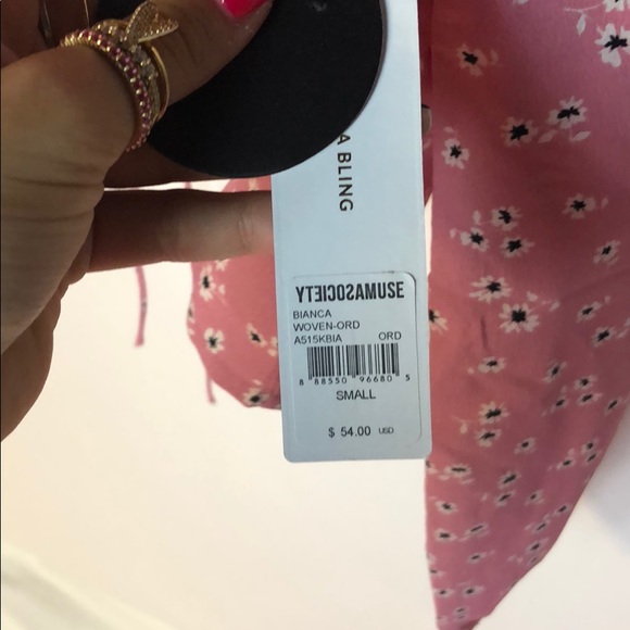 PINK FLORAL TOP - Picture 2 of 3